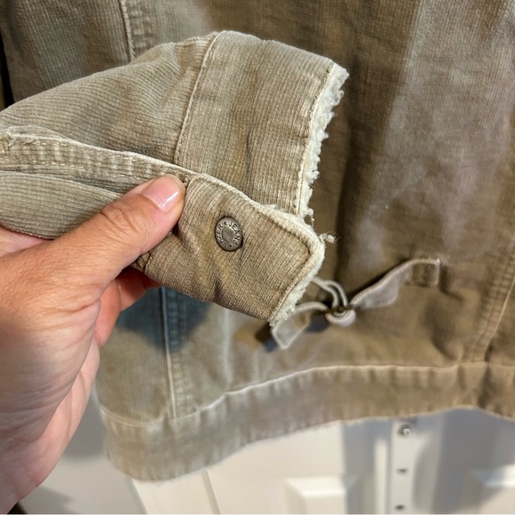 Vintage Y2K Lazer Jeans Corduroy Sherpa Jacket | Size L - Picture 9 of 9